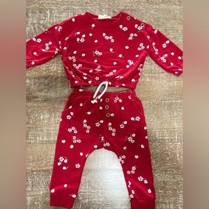 Matching jogger set for baby girl 6-9 months